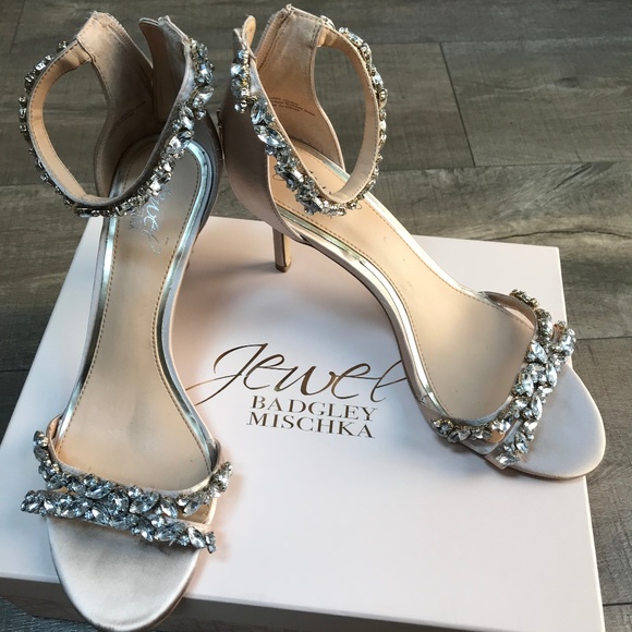 Badgley Mischka Shoes - Badgley Mischka, Blush Ankle-Strap Sandals 8.5